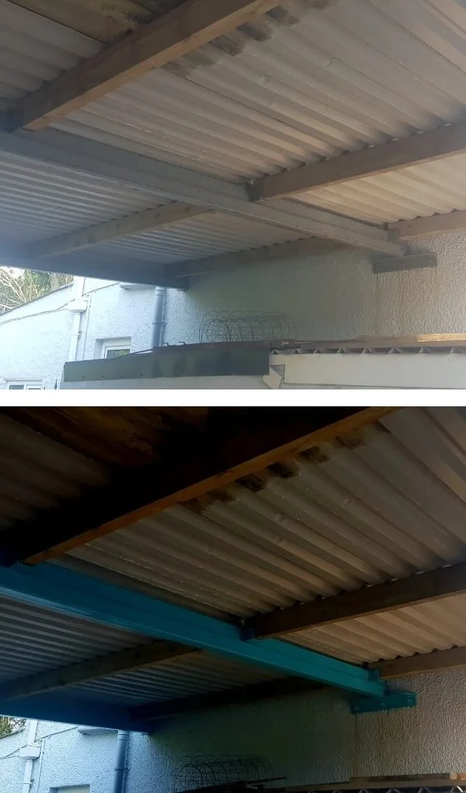 Shed painting Pembrokeshire
